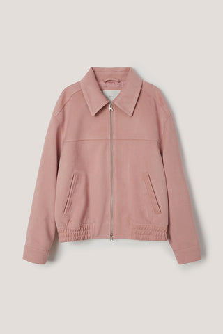 UNISEX ALTER-SUEDE COLLARED BLOUSON SOFT PINK