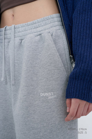 UNISEX STRAIGHT SWEATPANTS MELANGE GREY