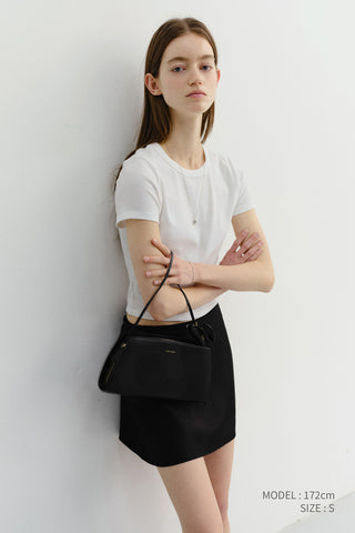 CROPPED SLIM TOP WHITE