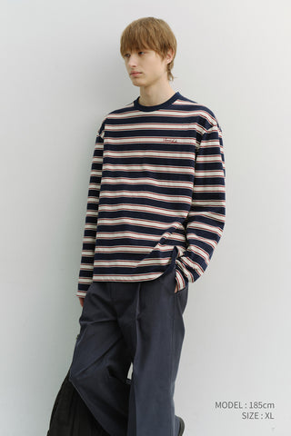 UNISEX STRIPED T-SHIRT NAVY STRIPE