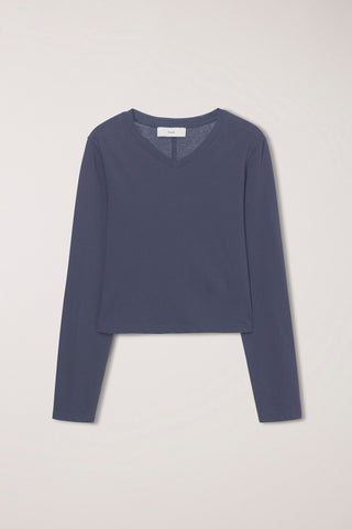 ESSENTIAL PETIT V-NECK T-SHIRT NAVY