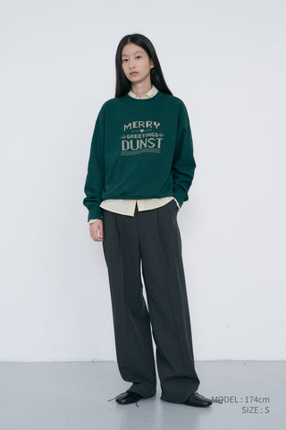 UNISEX PIXEL SWEATSHIRT DEEP GREEN