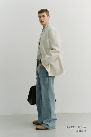LOW RISE WIDE JEANS LIGHT BLUE