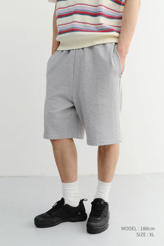 UNISEX PIGMENT RELAXED BEACH SHORTS MELANGE GREY