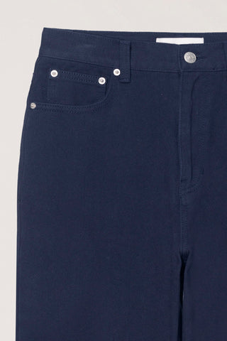 BRUSHED STRAIGHT JEANS NAVY