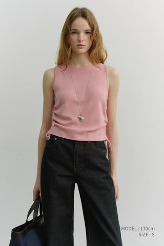 LAYERING KNIT TOP PINK