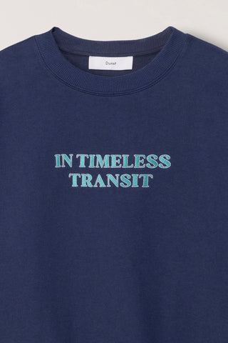 UNISEX SLOGAN SWEATSHIRT NAVY