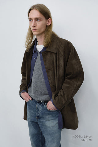 UNISEX CORDUROY SHIRT WASHED BLUE
