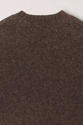 UNISEX SHAGGY DOG SWEATER BROWN