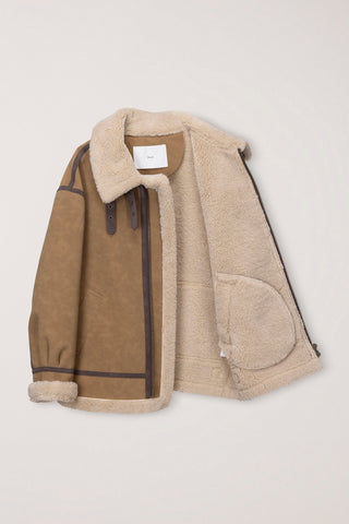 UNISEX B-3 SHEARLING JACKET CAMEL