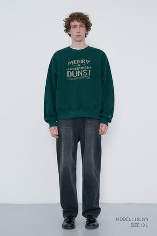 UNISEX PIXEL SWEATSHIRT DEEP GREEN