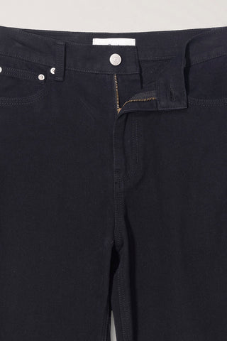 BRUSHED STRAIGHT JEANS BLACK