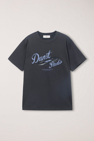 UNISEX VINYL T-SHIRT CHARCOAL GREY