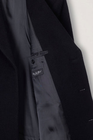 UNISEX BOXY TAILORED COAT BLACK