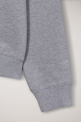 UNISEX VINYL SWEATSHIRT MELANGE GREY