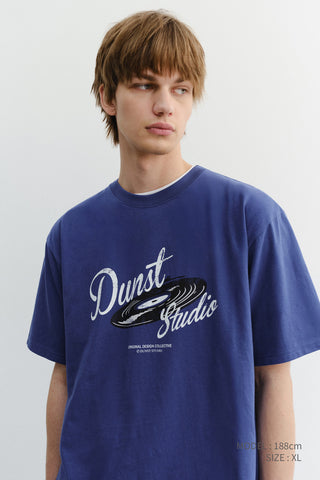 UNISEX VINYL T-SHIRT BLUE