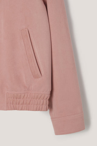 UNISEX ALTER-SUEDE COLLARED BLOUSON SOFT PINK