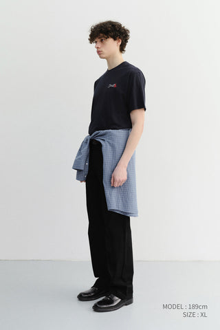 UNISEX MARINE LOGO T-SHIRT FRENCH NAVY