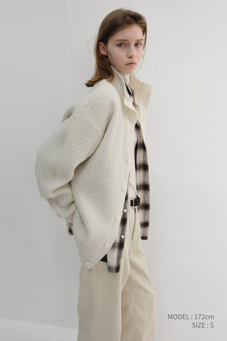 UNISEX WINTER FLANNEL CHECKED SHIRT BEIGE
