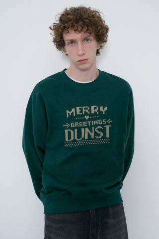 UNISEX PIXEL SWEATSHIRT DEEP GREEN
