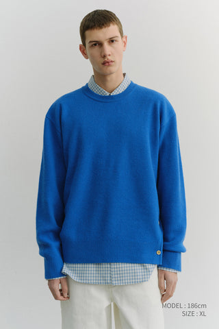 UNISEX OVERSIZED BD CHECKED SHIRT SOFT BLUE CHECK