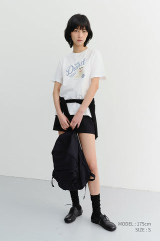 UNISEX DRAWING PUPPY T-SHIRT OFF WHITE