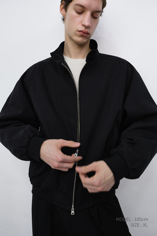 UNISEX VOLUME HARRINGTON JACKET BLACK