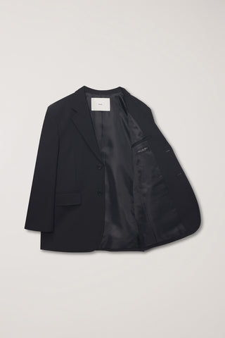 UNISEX OVERSIZED WOOL BLAZER BLACK
