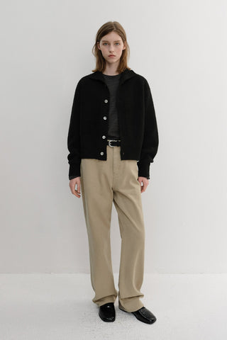 BRUSHED STRAIGHT JEANS BEIGE
