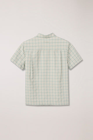 UNISEX CHECKED PAJAMA SHIRT OLIVE CHECK