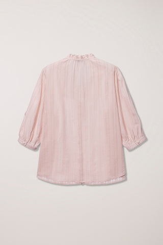 JANE FRILL BLOUSE SOFT PINK