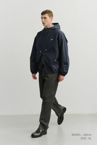 UNISEX LOGO WINDBREAKER NAVY