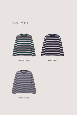 UNISEX STRIPED T-SHIRT NAVY STRIPE