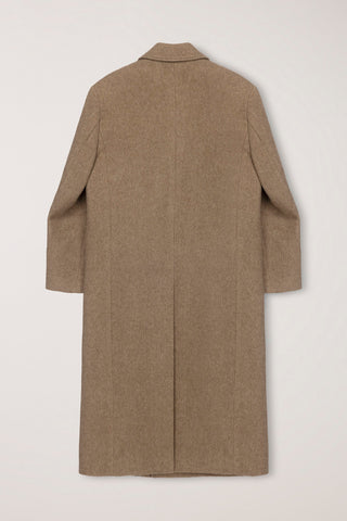 UNISEX TAILORED DOUBLE-BREASTED COAT CAMEL