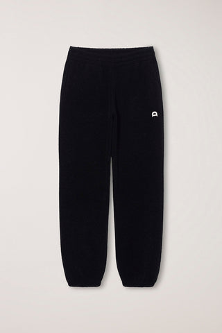 UNISEX BOUCLE JOGGER PANTS BLACK