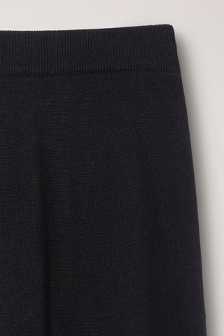 KNITTED MAXI SKIRT BLACK