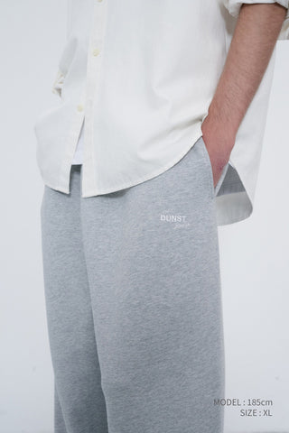 UNISEX STRAIGHT SWEATPANTS MELANGE GREY