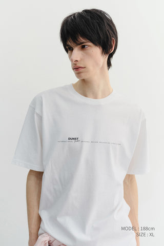 UNISEX MINIMAL LETTERING T-SHIRT OFF WHITE