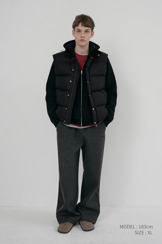 UNISEX GOOSE DOWN VEST BLACK
