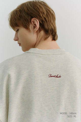 UNISEX VINYL SWEATSHIRT OATMEAL MELANGE
