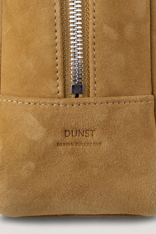SUEDE BOSTON TOTE BAG GOLDEN CUSTARD