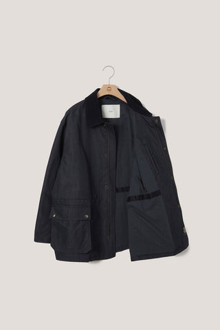 UNISEX COTTON CHORE JACKET INDIGO NAVY