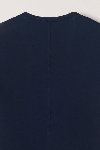 V-NECK SLIM TOP NAVY