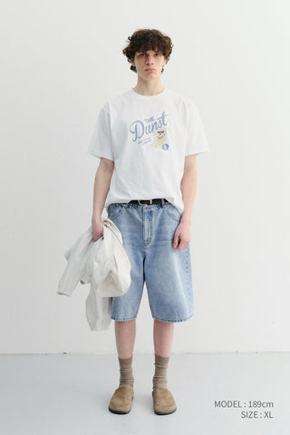 UNISEX DRAWING PUPPY T-SHIRT OFF WHITE