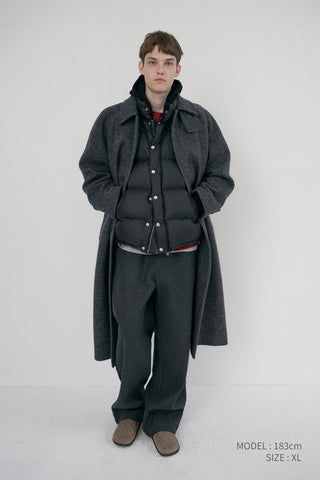 UNISEX JERSEY WIDE PANTS CHARCOAL GREY