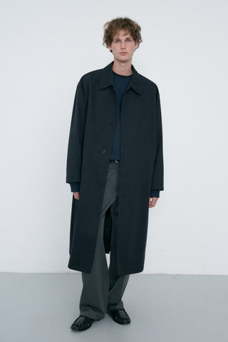 UNISEX REFINED MAC COAT BLACK