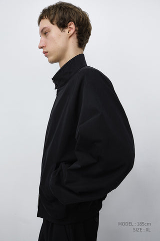 UNISEX VOLUME HARRINGTON JACKET BLACK