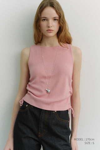 LAYERING KNIT TOP PINK