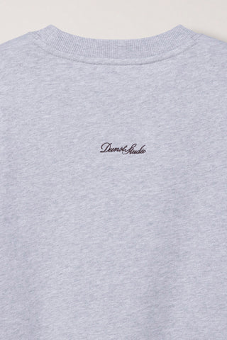 UNISEX SLOGAN SWEATSHIRT MID MELANGE GREY