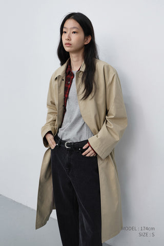 UNISEX REFINED MAC COAT BEIGE
